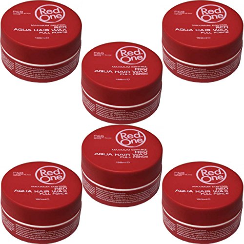 Pack 6 RedOne RED Aqua Hair Wax Full Force 6x150ml