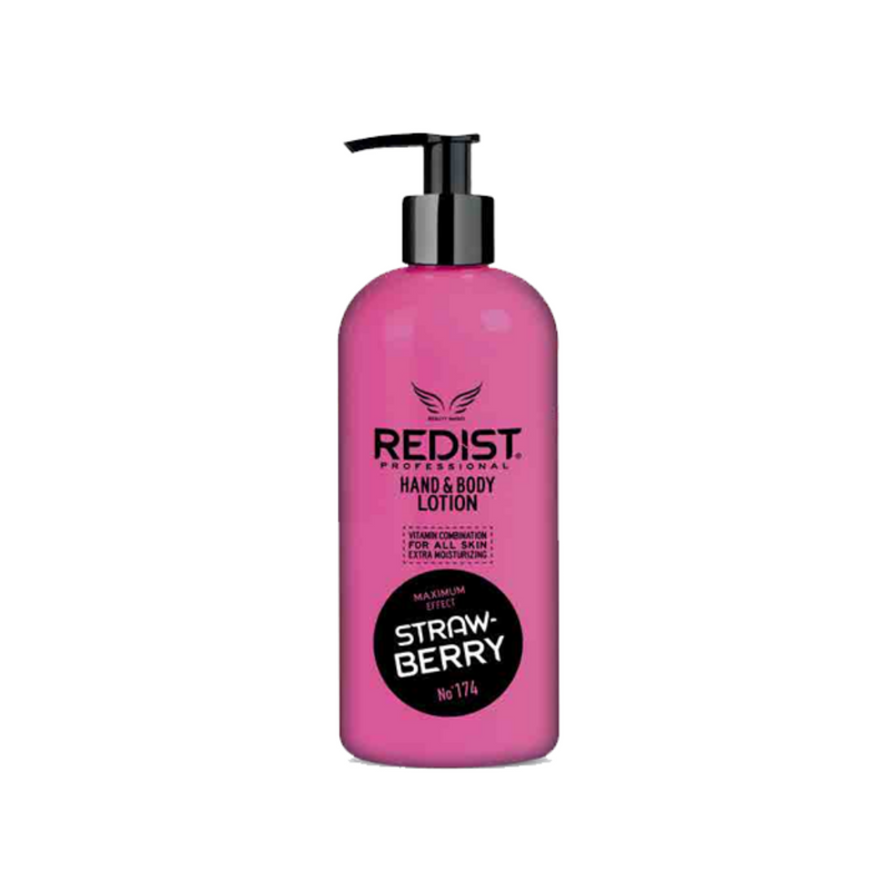 Redist Professional Hand & Body Lotion Strawberry - Lotion Main et Corps Fraise 400ml